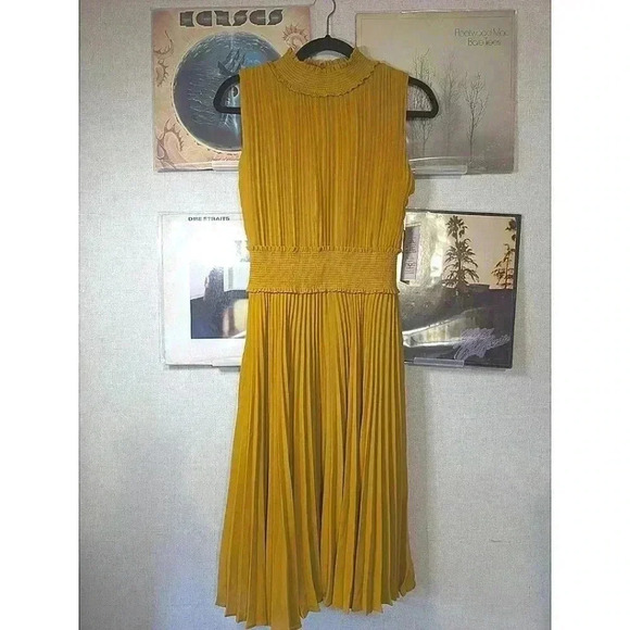 Nanette Lepore Dresses & Skirts - NWT Pleated A-Line High Neck Midi Dress Size 6 Nanette Lepore
